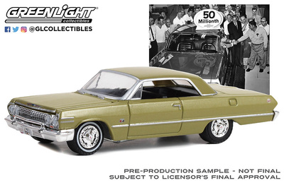 Chevy Impala SS 50 Millions "dorado" (1963) Greenlight 1/64