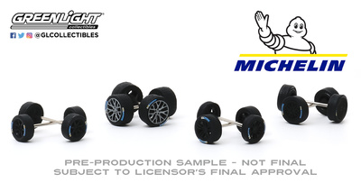 Conjunto de llantas y neumáticos Series 3 Michelin Greenlight 1/64
