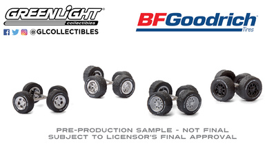 Conjunto de ruedas y neumáticos "BF Goodrich" Greenlight 1/64