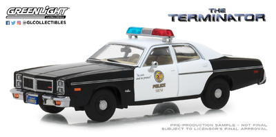 Dodge Mónaco Policia Metropolitana pelicula Terminator (1977) Greenlight escala 1/43