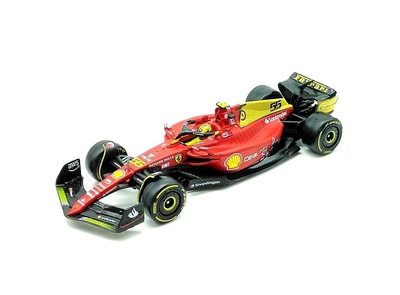 Ferrari F1-75 "GP. de Italia" nº 55 Carlos Sainz (2022) con piloto Bburago 1/43