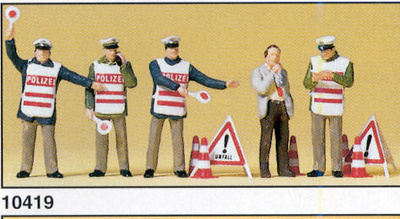 Figuras Policia Control Alcoholemia Preiser 1/87