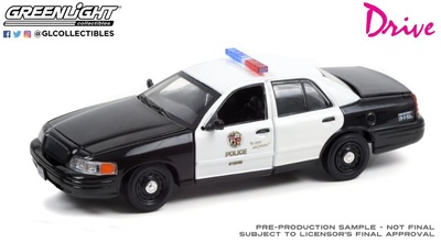 Ford Crown Victoria Police Interceptor (LAPD) "Drive" (2001) Greenlight 1/43