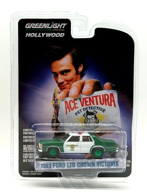 Ford LTD Crown Victoria Miami Police (1983) - Ace Ventura: Pet Detective Green Machine 1/64