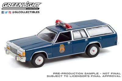 Ford LTD Crown Victoria Wagon Policia de Indiana (1984) Greenlight 1/64