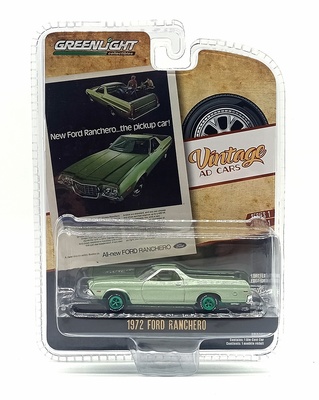 Ford Ranchero “New Ford Ranchero…The Pickup Car" (1972) Green Machine 1/64 