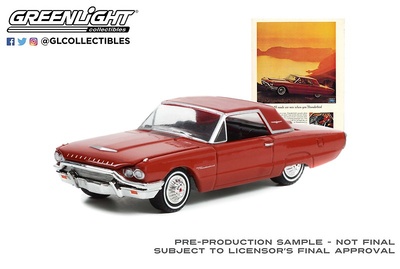 Ford Thunderbird Hardtop "Vintage Ad Cars 7" (1964) Greenlight 1/64