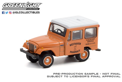 Jeep DJ-5 - Westhaven Pharmacy Entregas 24 horas (1974) Greenlight 1/64