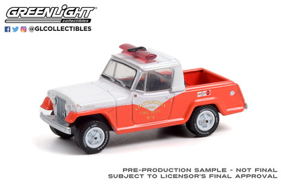 Jeep Jeepster Commando - Chattanooga Rural Fire Dept. (1967) Greenlight 1/64