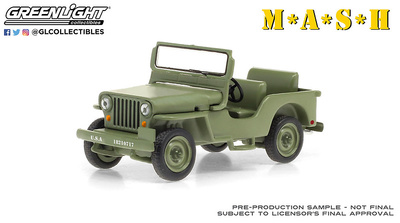 Jeep Willys M38 (1950) "MASH" Greenlight 1/43