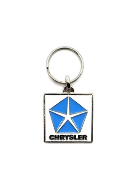 Llavero Esmaltado Cuadrado Logotipo Chrysler