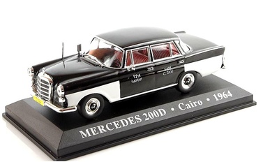 Mercedes 200D Cairo "Taxis del mundo" (1968) Altaya 1/43