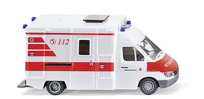 Mercedes Benz Sprinter Ambulancia "Cruz Roja Alemana 112" Wiking 1/87