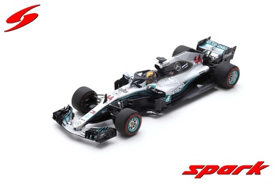 Mercedes W09 "GP. Abu Dhabi" nº 44 Lewis Hamilton (2018) Spark 1/43