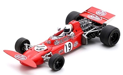 Monoplaza Formula uno F1 March 711 Gran Prix de España Nº 19 Alex Soler-Roig (1971) Spark escala 1:43
