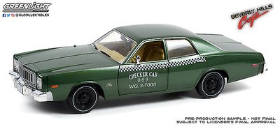 Plymouth Fury Checker "Beverly Hills Cop" (1976) Greenlight 1/18