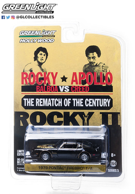 Pontiac Firebird Trans Am pelicula Rocky II (1979) Greenlight 44650C escala 1/64